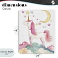 thumbnail image 4 of Stupell Industries Eclectic Unicorn Standing On Clouds Canvas Art, 36 x 48, by Creative Studio, 4 of 8