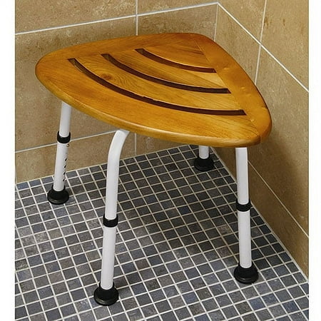 Duro Med DMI TEAKspa Corner Shower Seat, 1 ea