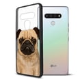 thumbnail image 6 of FINCIBO Slim TPU Bumper + Clear Hard Back Cover for LG Stylo 6 6.8" 2020, Clear Pug Dog, 6 of 6