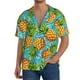 thumbnail image 1 of Fotbe Pineapple Camisa Estampada de Manga Corta para Hombre, Casual de Verano, Estilo Playero, Sin Arrugas-Large, 1 of 5