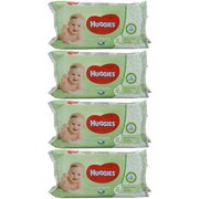 Huggies Baby Wipes Natural Care with Aloe Vera, 56 Count (Pack of 4)