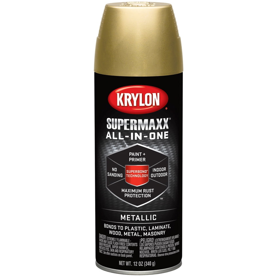 Krylon SuperMaxx Paint 12oz Gold Metallic