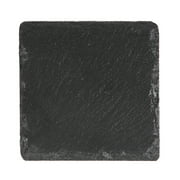 8 Pack 4 x 4 Inch Gorgeous Black Slate Stone Coasters Bulk Square Slate Stone Cup Coaster for Drink Bar Kitchen Home