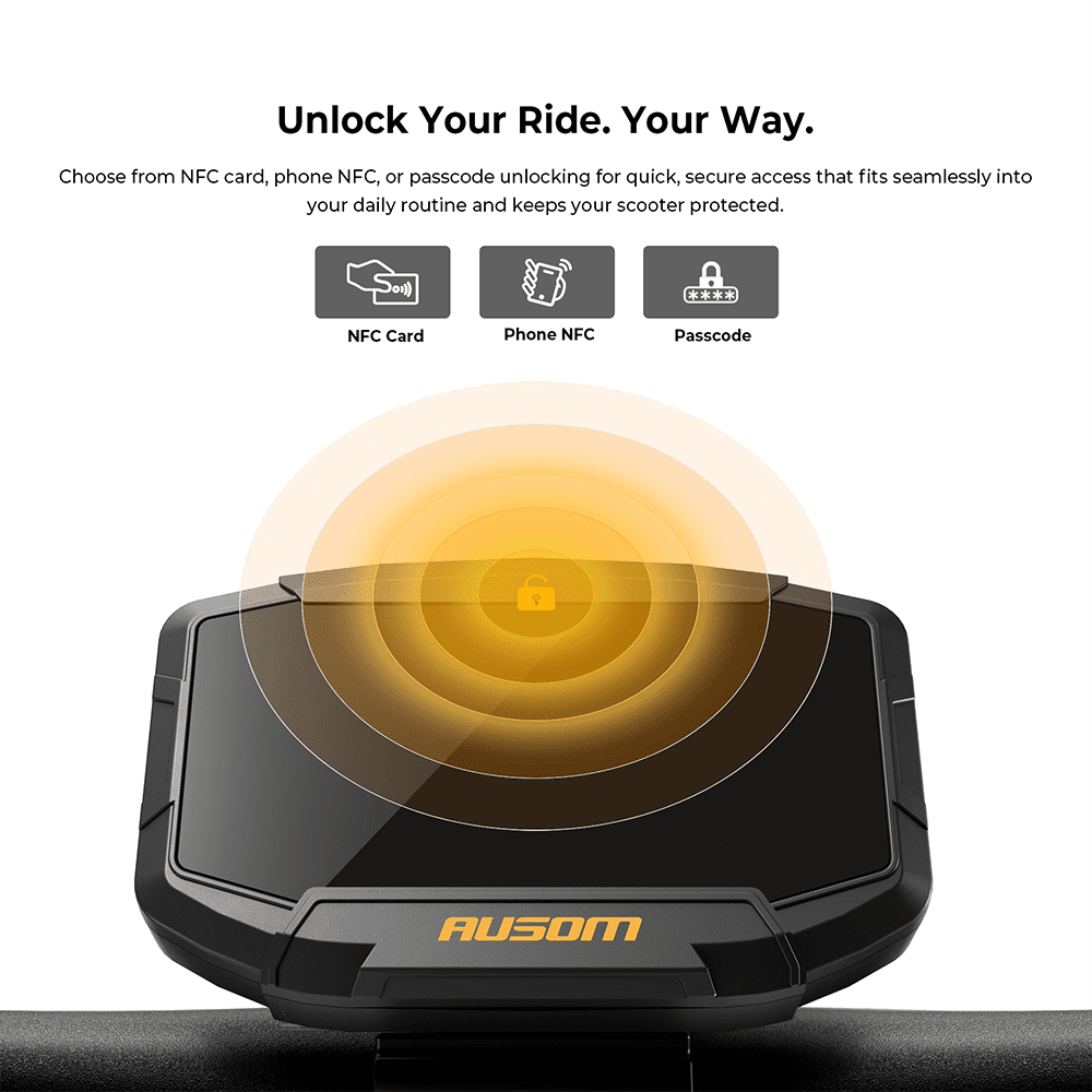Ausom Gosoul 2 Foldable Electric Scooter for Adults, 800W Motor, Max 28MPH, 44Miles Long Range, 26Nm, City e-Scooter with 10''Tubeless Tire, UL 2271, Dark Gray