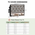 thumbnail image 3 of Outdoor TV Cover 48 to 50 Inches, Black White Buffalo Plaid Country Star Barn Barrel Farmhouse Waterproof TV Cover with Remote Control Pocket, Flat Screen TV Cover Protector for Outside TV, 3 of 6