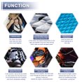 thumbnail image 5 of Unique Bargains 10 Pcs 80mil 2mm 69.5sqft Car Sound Mat Butyl Rubber for Hood Boat Engine Cover 9.84"x7.87" Blue Rhombus, 5 of 7