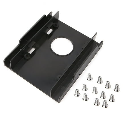 

2.5 to 3.5 Hard Drive Adapter HDD SSD Converter Mounting Bracket Plastic Holder Storage Bar