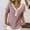 Wine, variant on Women's Summer Spliced Knitted V-neck Button Sleeve Top Plus Size Striped Short Sleeve Button Front V Neck Loose Knit Tee Shirt Tops,Wine,S