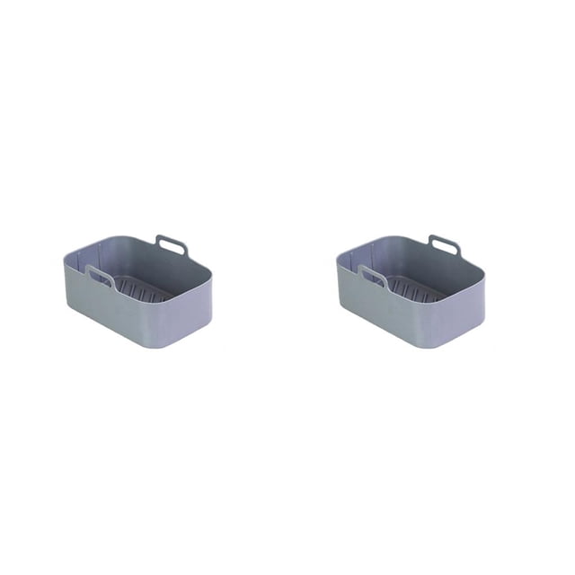 Placa para hornear con asa Yuarrent de silicona reutilizable rectangular Cesta de aire antiadherente