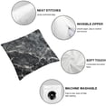 thumbnail image 4 of COMIO Marble Throw Pillow Covers Decorative Black White Gold Art Abstract Modern Pattern Cushion Decor Cases for Sofa Bedroom,Couch Decoration,2 pcs White, 4 of 6