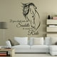 thumbnail image 1 of Calcomanía de pared para montar a caballo, arte de vinilo con cita si te subes a la silla de montar, prepárate para la decoración de pared de caballo de paseo MFZFUKR CKCH76MFQ, 1 of 4