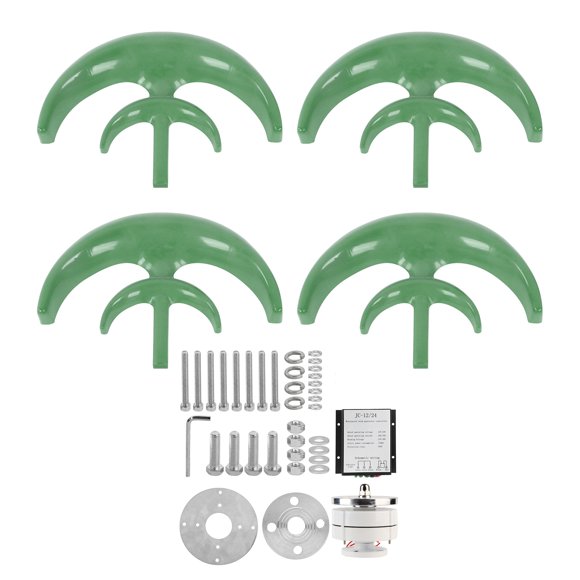 Green Wind Turbine, High Temperature Resistant Wind Power Generator With Controller For Charging Boats Terraces Cabins Mobile Homes 12V,24V,48V
