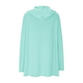 thumbnail image 6 of BADHUB 2025 Women's Swim Cover Up Sun Protection Hoodie Long Jacket Lightweight Performance Beach Coverups with Pocket Mint Green XL, 6 of 9