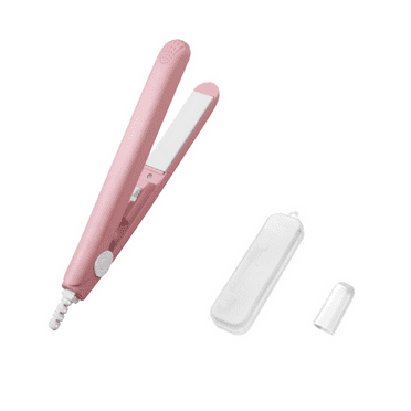 FACEGA Straightener Versatile Mini Hair Straightener,Portable Mini Straightener for Curls and Straightening,Pink