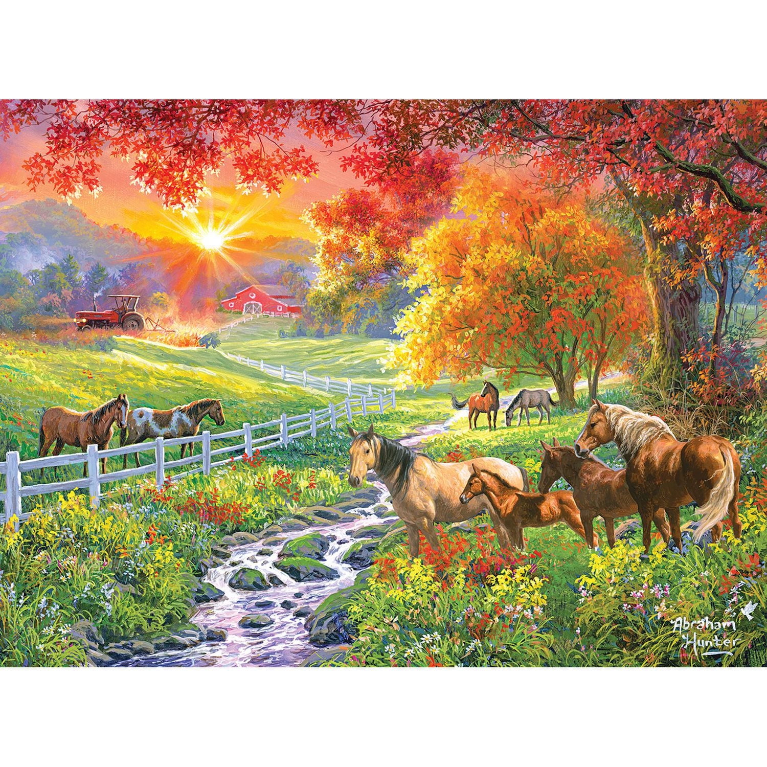 ABRAHAM HUNTER 1000 PC Puzzle September Pasture