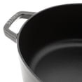 thumbnail image 5 of Staub Cast Iron 6.25-qt Shallow Oval Dutch Oven - Graphite, 5 of 7