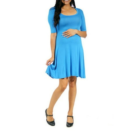 Women's 3/4-sleeve Maternity Dress