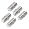 thumbnail image 1 of Conector coaxial RG6 Extensor F hembra a F hembra adaptador chapado en oro 75 Ohm impermeable 5 piezas, 1 of 6