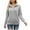 Gray, variant on LYXSSBYX Women Fall Sweaters Dress for Women 2022 Hot Sale Clearance Women's Fashion Long Sleeves Round Neck Color Matching Loose Tops Blouse Knitted Sweater