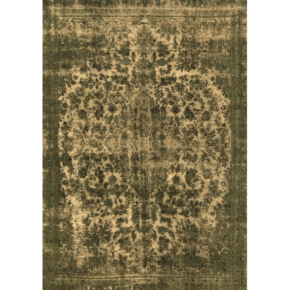 Ahgly Company Indoor Rectangle Oriental Brown Industrial Area Rugs, 8' x 10'