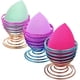 thumbnail image 3 of Cosmetic Puff Rack,Makeup Storage Makeup Tool Display Metal Sponge Egg Box Gradient Color Powder Drying Blender Holder(Blue&Gold), 3 of 5