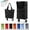 Black, variant on 2-in-1 Foldable Shopping Cart, Large Capacity Rolling Grocery Tote with Sturdy Wheels, Collapsible Portable Bag for Shopping, Laundry, Travel and Home Use