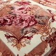 thumbnail image 5 of NC King Size Blanket 2 Ply Thick Warm Plush Bed Blanket for Winter, 10lbs, Beige Floral, 85"x93", 5 of 6