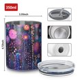 thumbnail image 4 of 12oz Coffee Tumblers Pioneer Flower Stainless Steel Vacuum Insulated Travel Tumbler Coffee Cups Mug with Lid and Straw with Cleaning Brush for Cold & Hot Drinks, 4 of 5