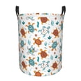 thumbnail image 2 of Uemuo Various Turtle Pattern Circular Laundry Hamper Basket with handles,Collapsible laundry basket,Large capacity laundry hamper,Laundry Organizer-Small, 2 of 8