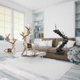 thumbnail image 2 of CarpNettore Sitting Standing Deer Statues Thinker Statue Abstract Figure Handicraft Decorative Objects for Living Room Office Bookshelf Desktop Decorations, 2 of 8