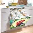 thumbnail image 5 of Front Dishwasher Magnet Sticker Cover Decorative Appliances Stickers Rooster Beautiful Floral Frame Refrigerator Skins Dishwasher Panel Decals, 5 of 6