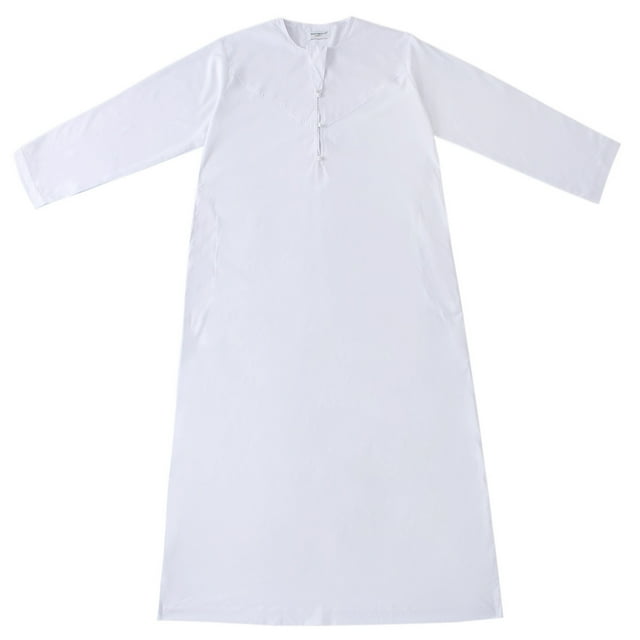 Styesk Vestes pour Hommes Robe Musulmane Arabe Robe Longue Style Long Manches Longues Col Poche Longue Chemise Mode Décontractée