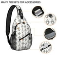 thumbnail image 2 of Winter Penguin Sling Backpack, Cute Emperor Penguin Snow Pattern Crossbody Bag, Cartoon Winter Animal Print for Travel and Daily Use, 2 of 6