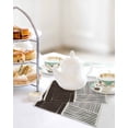 thumbnail image 4 of Black Striped Kitchen Dish Towels for Drying Dishes Set of 4, Farmhouse Stripes Modern Abstract Art Waffle Weave Microfiber Hand Tea Bathroom Towels Quick Dry & Absorbent Towel 12x12, 4 of 7