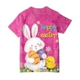 thumbnail image 4 of Staki Girls Easter Shirt Easter Shirts for Toddler Girls Bunny T-Shirt Graphic Tees Kids Rabbit Tops Egg Easter Day Gift 1-9Y 10-13Y(Hot Pink,1-2 Years), 4 of 6