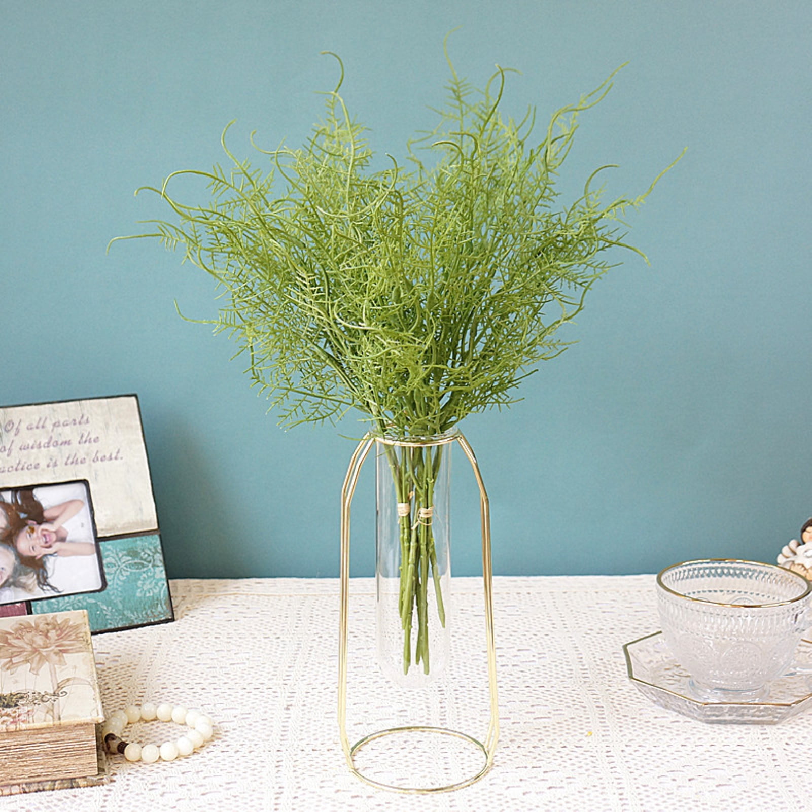 QXuchild 1 Bunch Simulation Plant Decorative Fresh-keeping Easy Care Table  Centerpiece Artificial Fern Grass Home Decor - Walmart.com