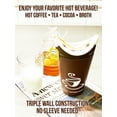 thumbnail image 3 of For You Brands- Eco Cups. Paper Coffee Cups - 12 Ounce. 50 Count- Disposable Coffee Cups, 3 of 9