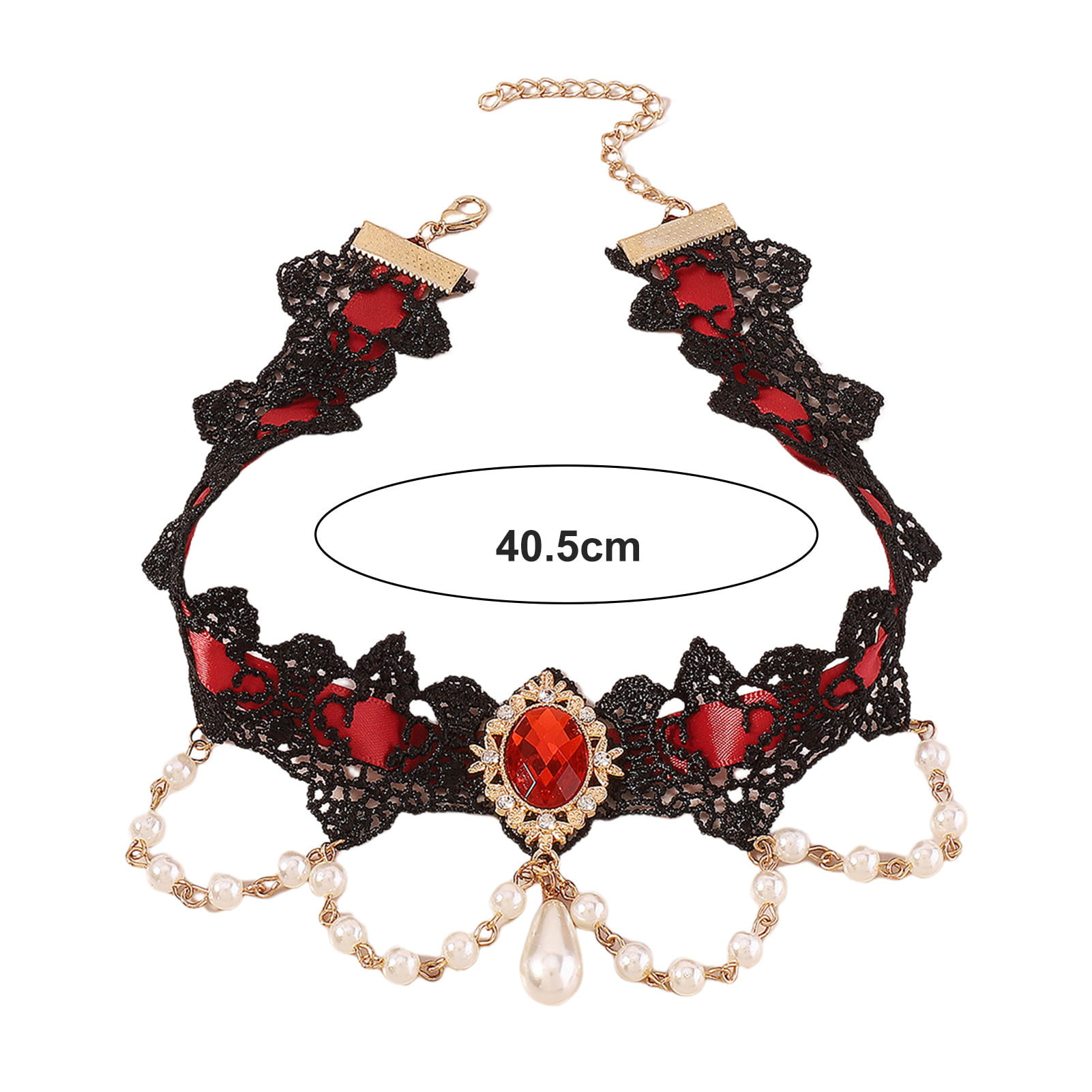 pendant necklace for women chokers for women Red Lace Choker Lace Choker  Collar