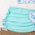thumbnail image 6 of mgoYE Girl Swimsuit Size 14-16 Tankini Girls' 3 Piece Bikini Set Ditsy Floral Print Wireless Swimsuit with Beach Skirt(Green,9-10 Years), 6 of 6