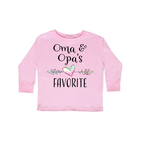 

Inktastic Oma and Opa s Favorite- Heart Grandchild Gift Toddler Boy or Toddler Girl Long Sleeve T-Shirt