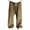 Khaki, variant on Men Corduroy Wide Leg Pants Loose Fit Straight Trousers with Elastic Waist Casual Streetwear Style Black L