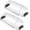 Transparent,2 pack, variant on 2 Pack Air & Heat Deflector for Vents, Sidewalls and Ceiling Registers, Adjustable from 8.5" to 15"