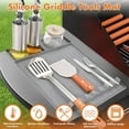 thumbnail image 2 of Silicone Griddle Mat for Blackstone, ANUNU Griddle Accessories Side Shelf Mat Grill Pad for Outdoor Grill Kitchen Counter Spatula Silicone Mat（grey））, 2 of 7