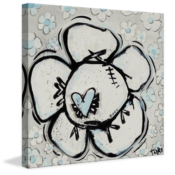 Marmont Hill "Yikes Flower" by Tori Campisi Painting Print on Canvas