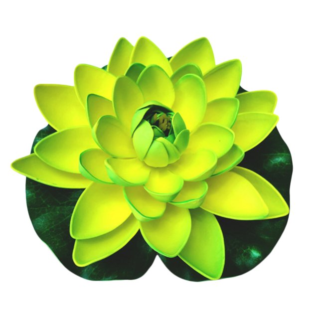 Decoración de pecera de piscina verde de 18cm lirio de agua simulado falso ANGGREK Otros