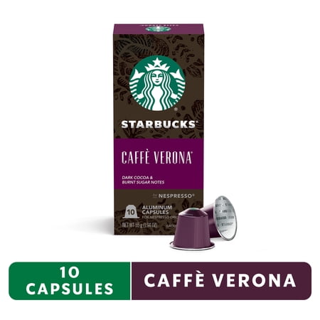 Starbucks by Nespresso Original Line Capsules  Caffè Verona  1 box (10 pods)