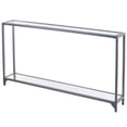 thumbnail image 1 of Table Console en Verre Bergen Argent, 1 of 8