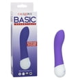 thumbnail image 3 of CalExotics Basic Essentials Rechargeable Silicone G G-Spot Vibrator, Purple, 3 of 5