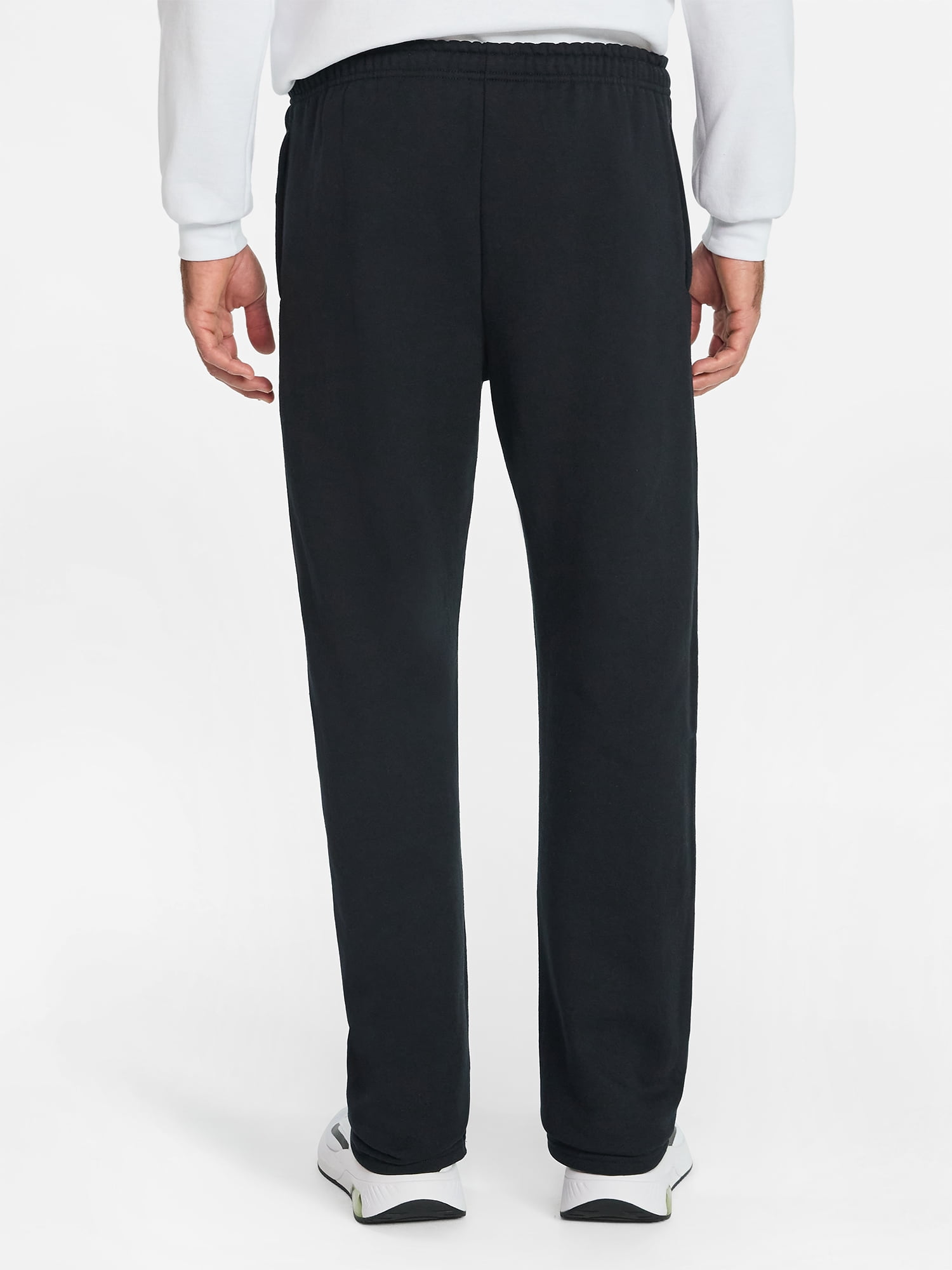 Athletic Works Men's Open Bottom Sweatpants, Sizes S-2XL