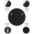 thumbnail image 6 of Black/ Gold Wall Framed Round/ Oval Mirrors for Bedroom, Bathrooms, Large Vanity Mirror, 6 of 8